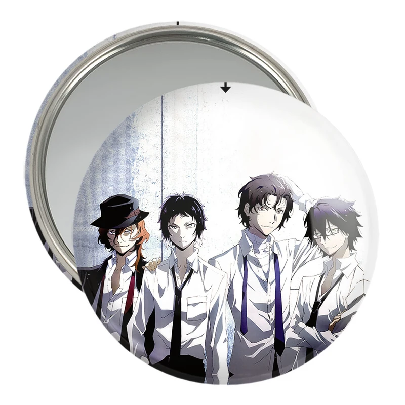 آینه جیبی خندالو مدل انیمه سگ های ولگرد بانگو  کد 11761