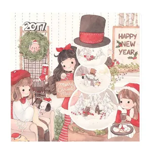 تابلو کودک و نوزاد طرح دختر ها و جشن سال نو کد wkt24