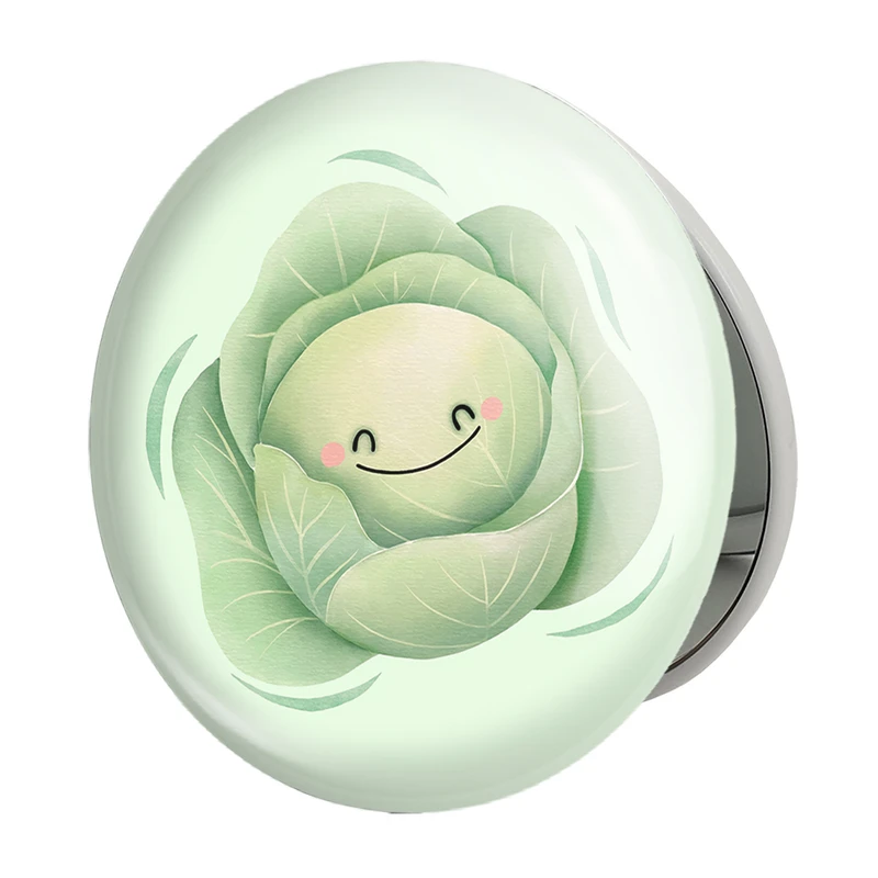 آینه جیبی خندالو طرح کاهو مدل تاشو کد 28421 