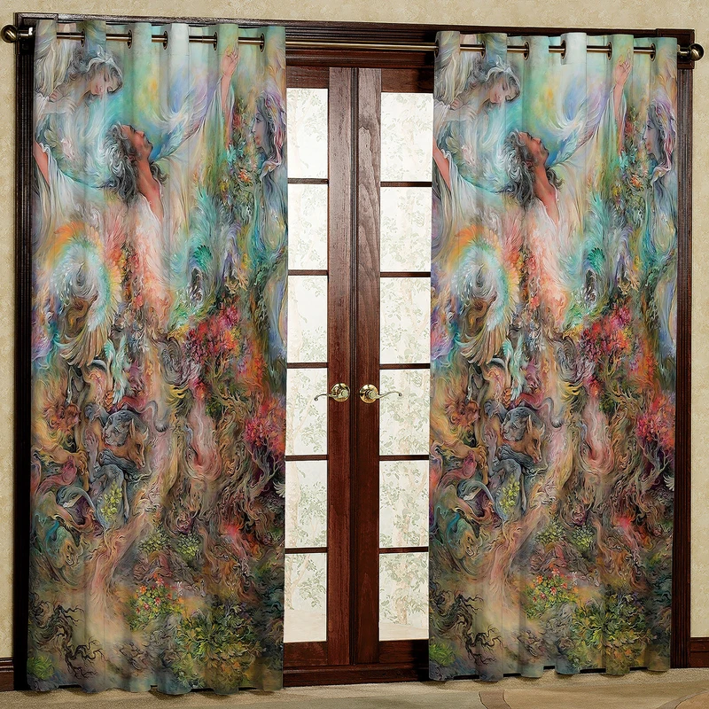 پرده مدل مخمل پانچی کد 1108-2 سایز 200x140 سانتی متر