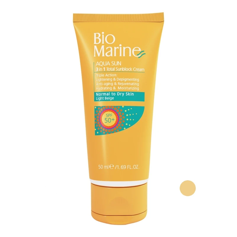 کرم ضد آفتاب بایومارین مدل AQUA SUN حجم 50 میلی لیتر