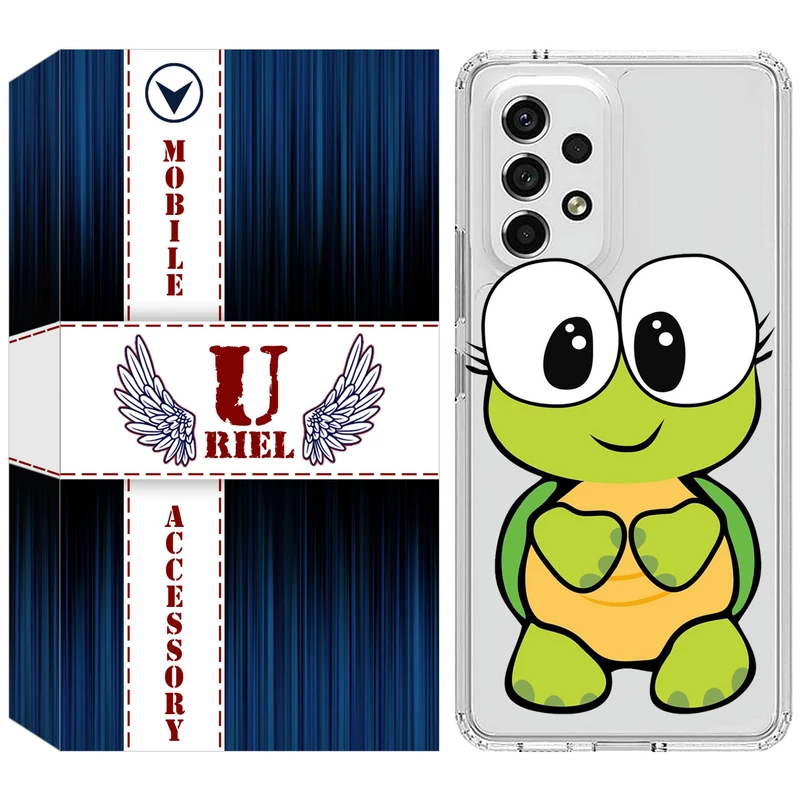 کاور یوریل مدل Clear کد 59 طرح لاکپشت مناسب برای گوشی موبایل سامسونگ Galaxy A32 5G / M32 5G