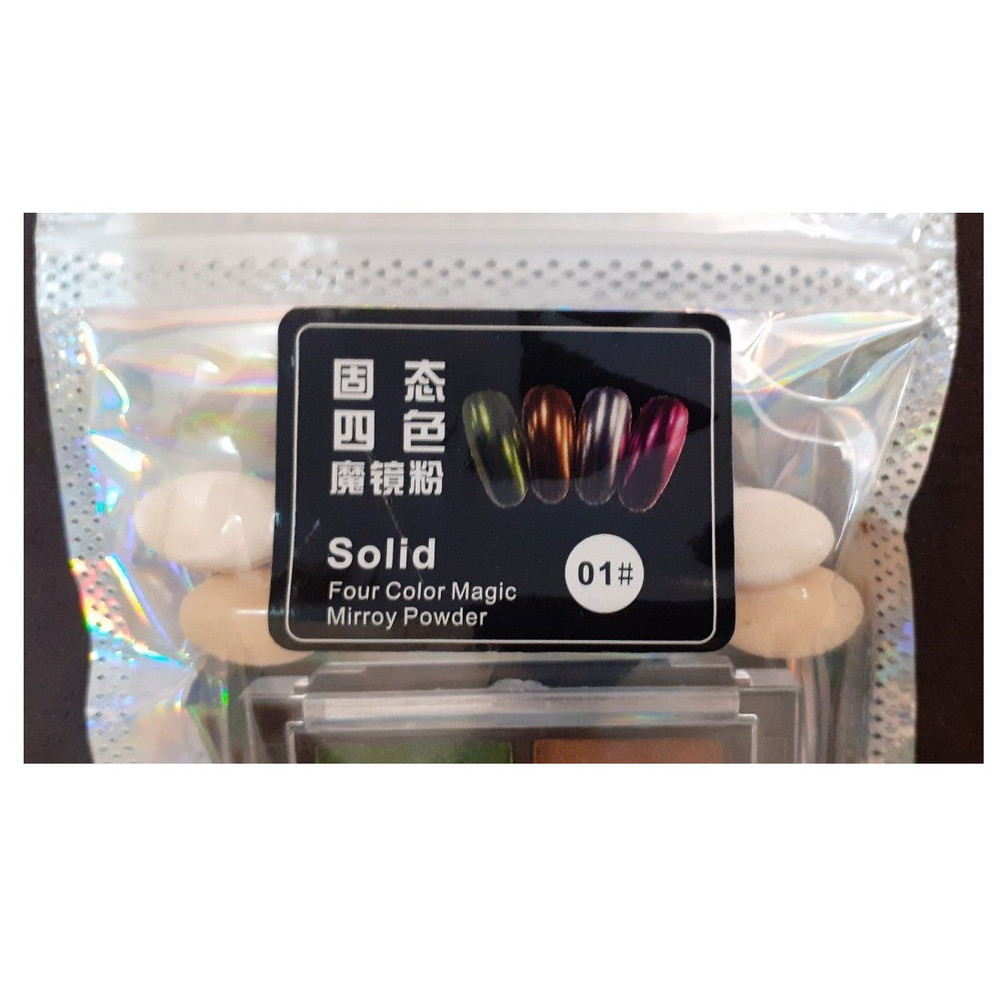 پودر کروم ناخن سالید مدل 01