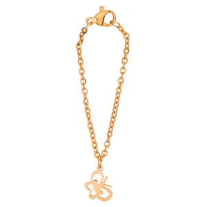 آویز ساعت طلا 18 عیار زنانه آمانژ طرح پروانه کد 1196D9120