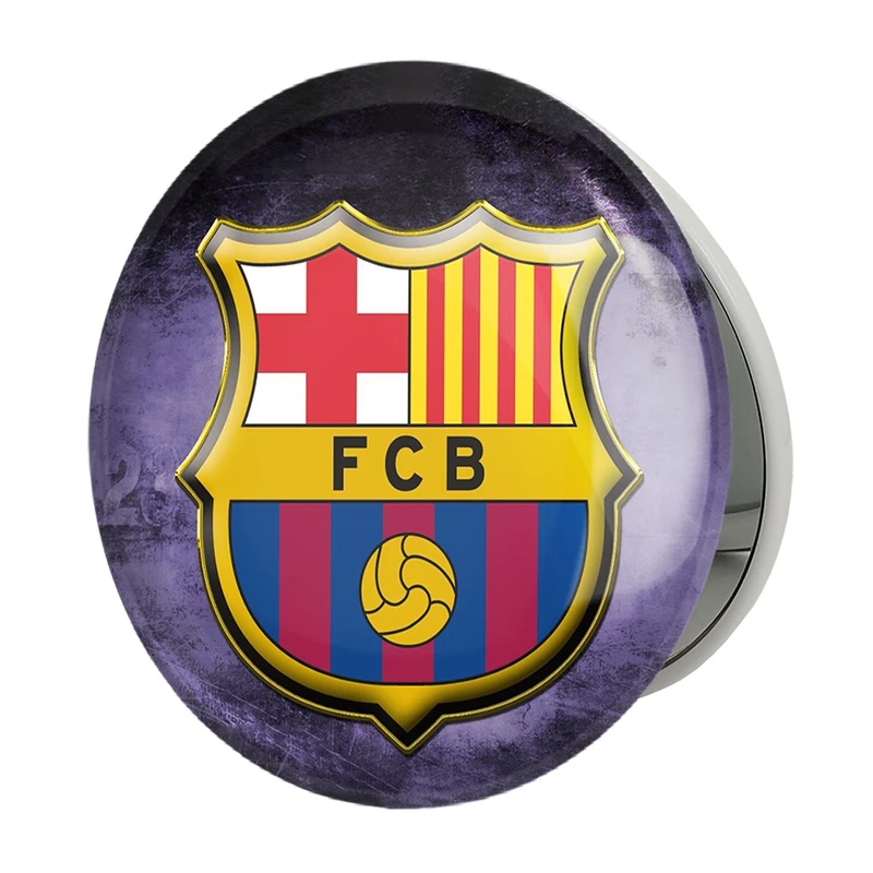 آینه جیبی خندالو طرح باشگاه بارسلونا مدل تاشو کد 26271 