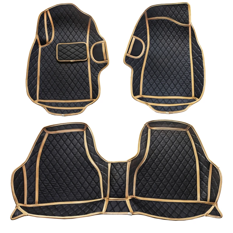 کفپوش 5 بعدی خودرو مدل چرم گلدوزی مناسب برای پژو پارس