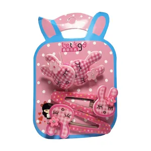 ست گیره و سنجاق مو دخترانه مدل خرگوش بسته 4 عددی