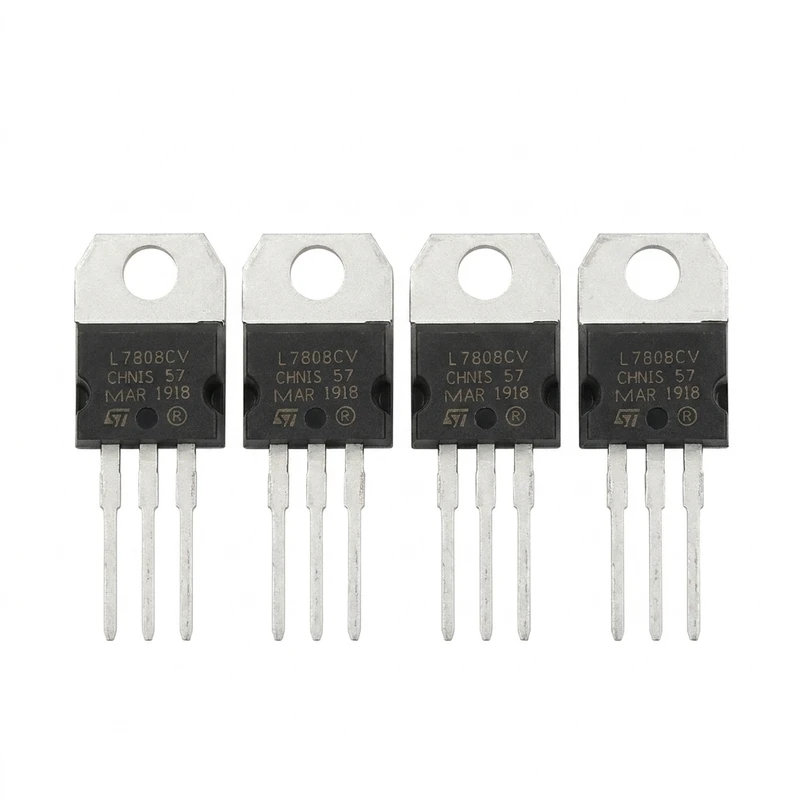 رگولاتور اس تی مدل L7808 +8v پکیج TO-220 بسته ۴ عددی