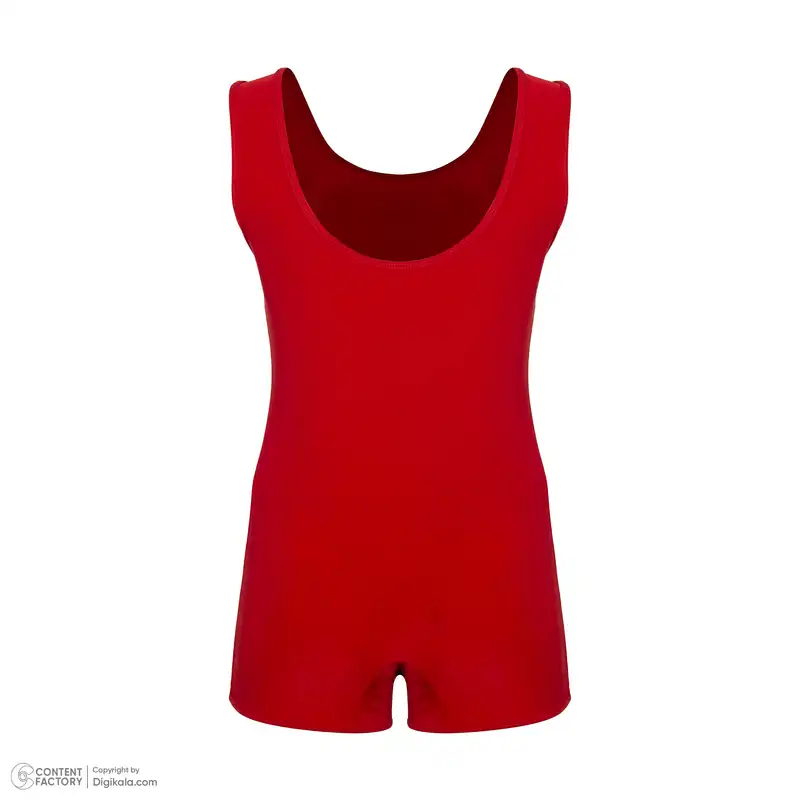 ست مایو و کلاه زنانه مدل 11762 رنگ قرمز