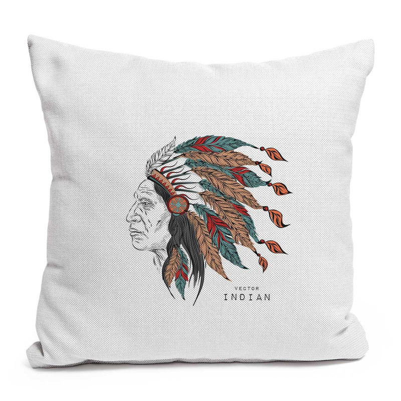 کاور کوسن کارنیلا طرح سرخ پوست کد knc299