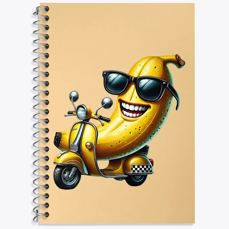 دفتر لغت 50 برگ خندالو طرح موز بامزه کد N5944