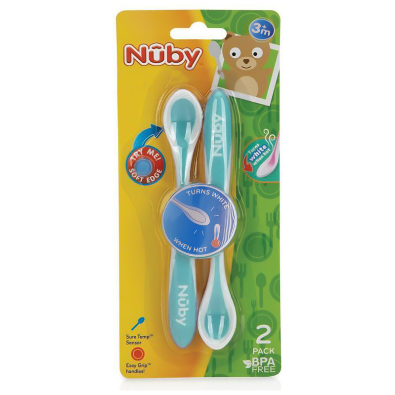 قاشق کودک نوبی مدل حرارتی کد Id5277.3 بسته 2 عددی 