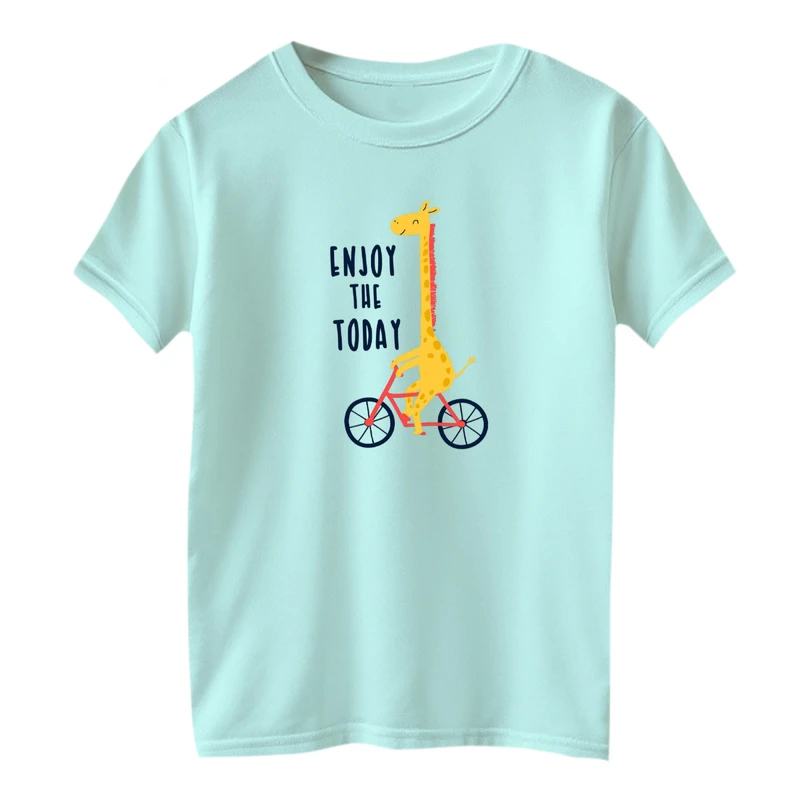 تی شرت آستین کوتاه بچگانه مدل زرافه کد ۳