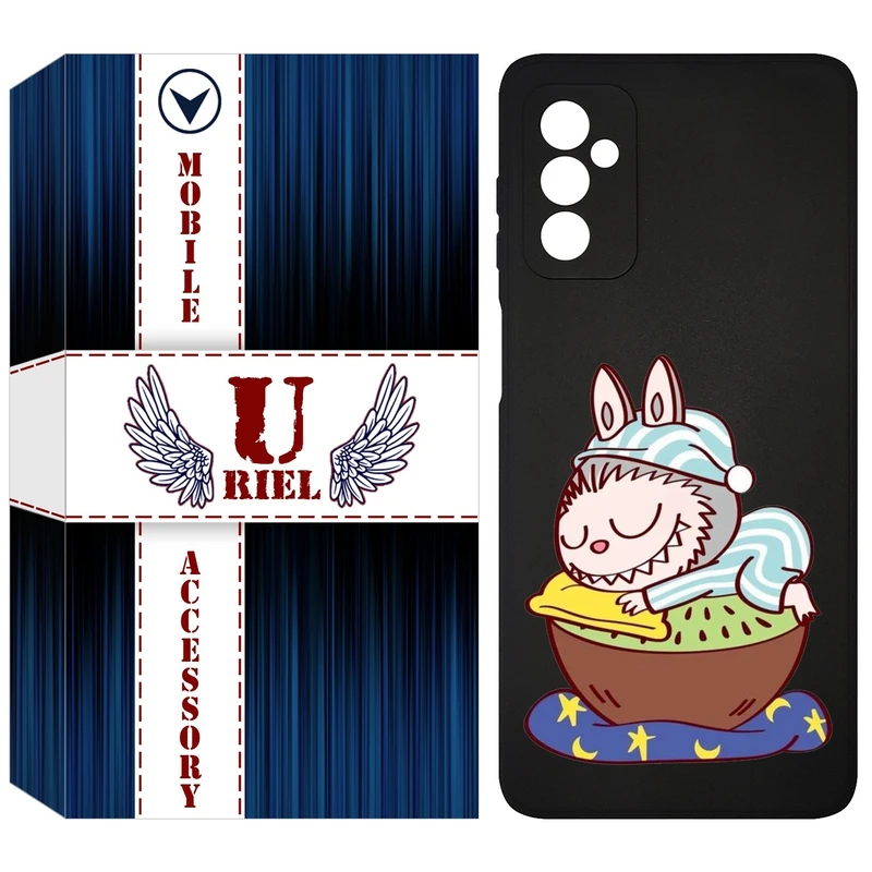 کاور یوریل قاب مدل KSH کد 127 طرح عروسک لبوبو مناسب برای گوشی موبایل سامسونگ Galaxy M52 5G