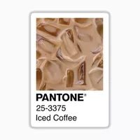 استیکر لپ تاپ و موبایل بووم طرح نقاشی پنتون مدل قهوه یخ کد mm43