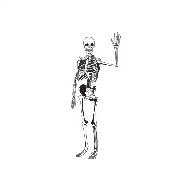 برچسب لپ تاپ طرح اسکلت کد 1553