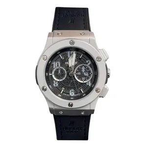 ساعت مچی عقربه‌ای مردانه هابلوت مدل تک موتوره صفحه اسکلتون 