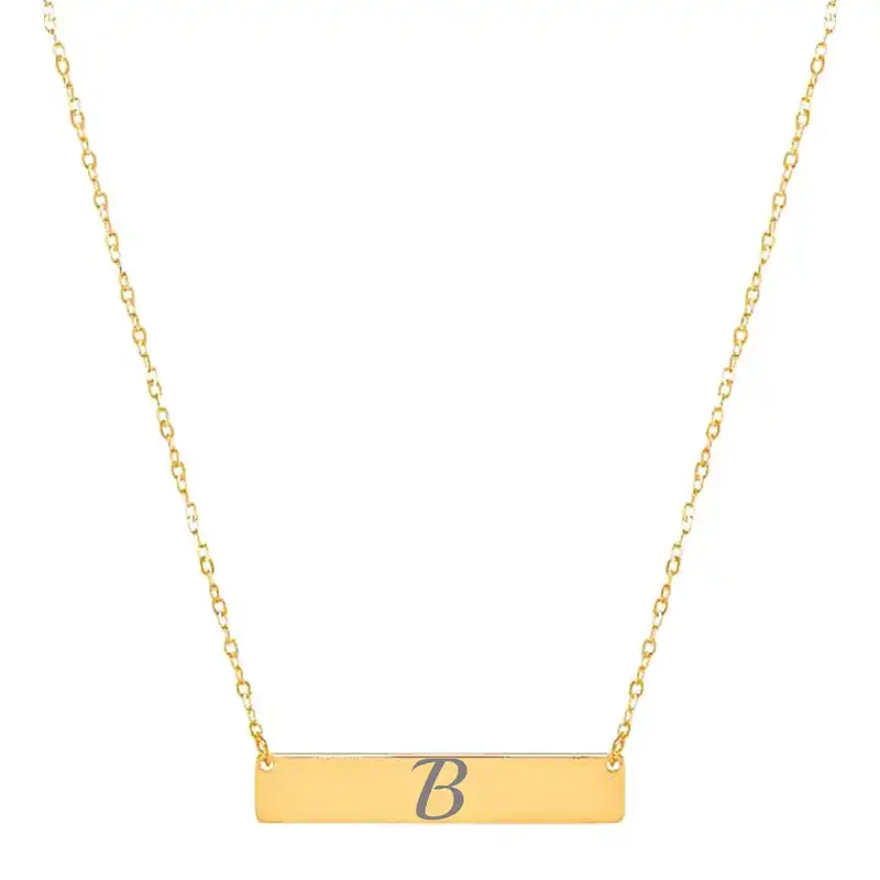 گردنبند طلا 18 عیار زنانه لیردا مدل حرف B