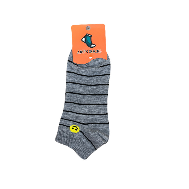 جوراب ساق کوتاه مدل خنده بسته 3 عددی