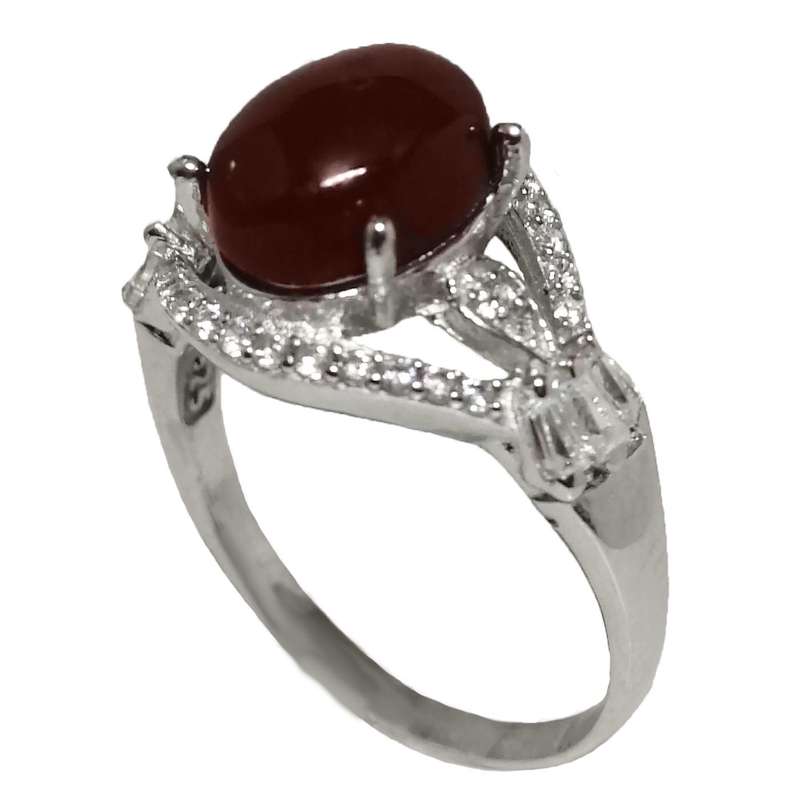 انگشتر نقره زنانه مدل عقیق یمن YW4176