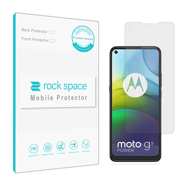 محافظ صفحه نمایش ھیدروژل راک اسپیس کد HGL مناسب برای گوشی موبایل موتورولا Moto G9 Power