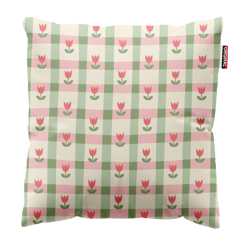 کوسن پاد آفرین طرح گل کد 3102 سایز 30*30 سانتی متر