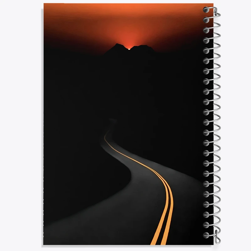 دفتر مشق 100 برگ خندالو طرح جاده بی انتها کد F5240