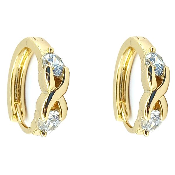 گوشواره زنانه ژوپینگ مدل ضربدری کد 3578 -  - 1