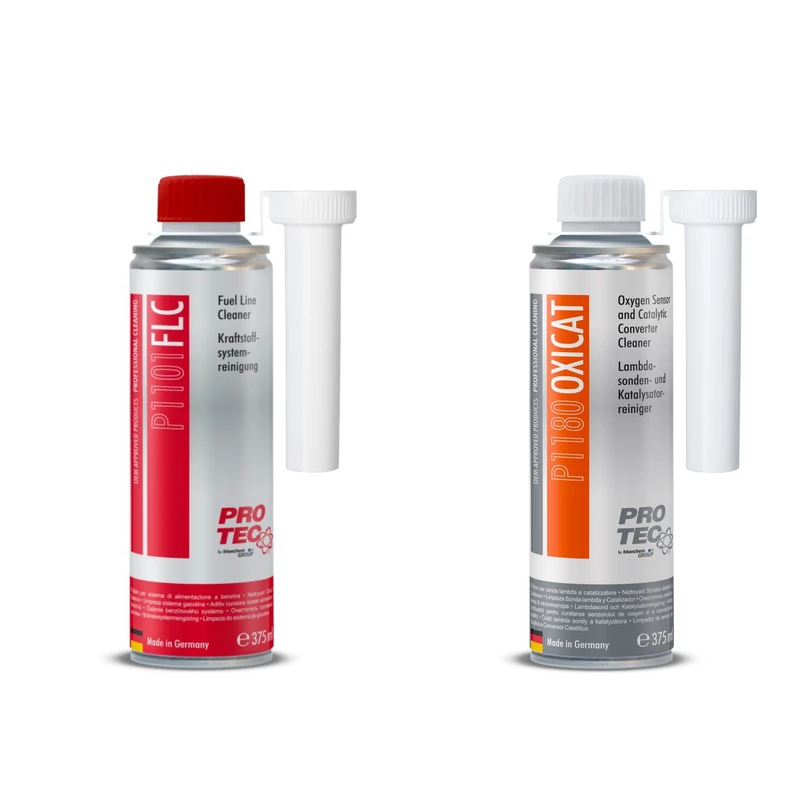 تمیزکننده کاتالیزور و سنسور اکسیژن و تمیزکننده سیستم سوخت رسانی پروتک مدل Cleaner حجم 375 میلی لیتر مجموعه 2 عددی
