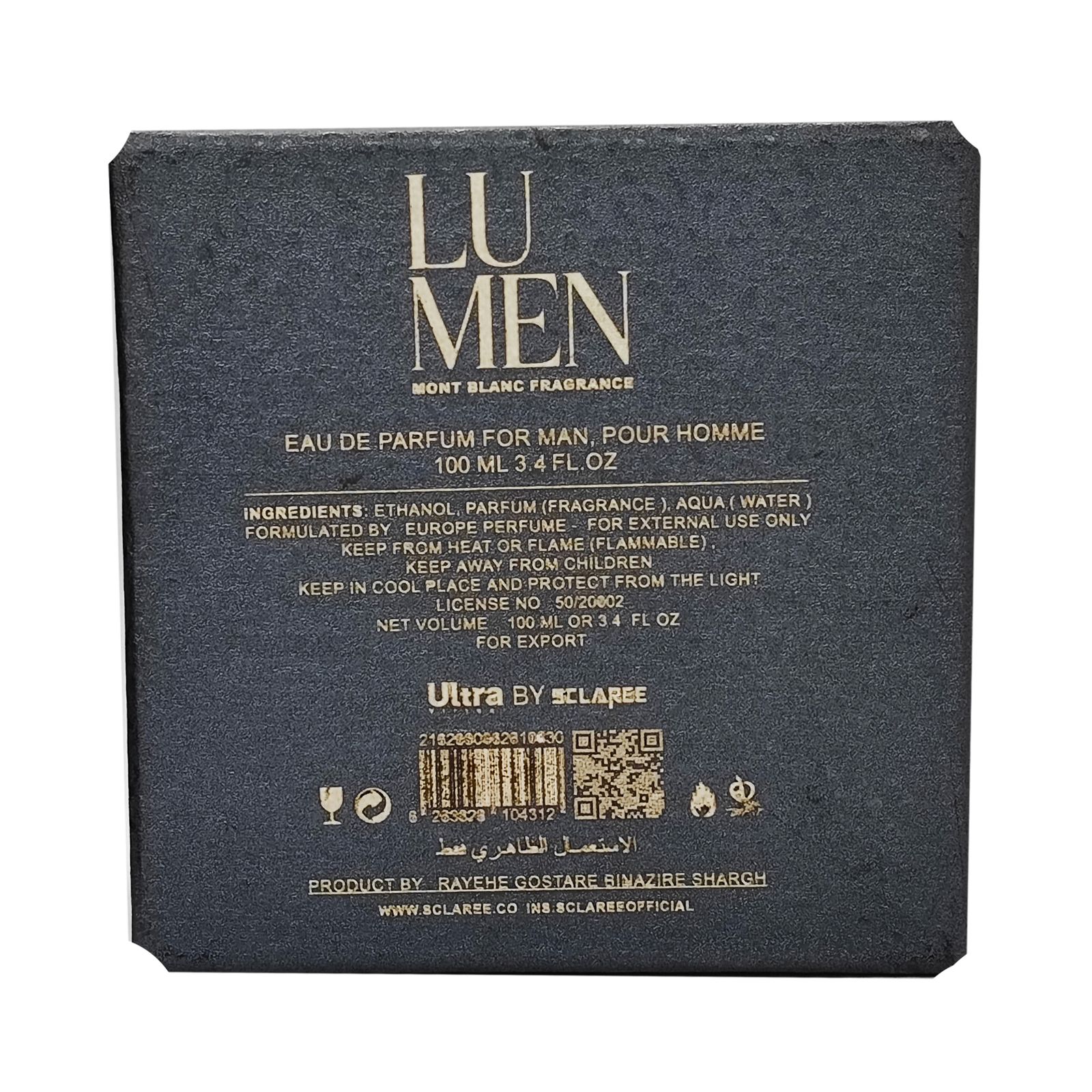 ادوپرفیوم مردانه اسکلاره مدل Mont Blanc Legend Lu Men ultra box حجم 100 میلی لیتر -  - 4