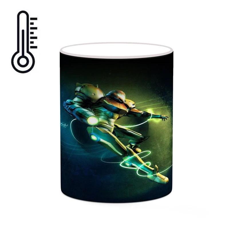 ماگ حرارتی کاکتی مدل بازی متروید پرایم Metroid Prime کد mgh29558