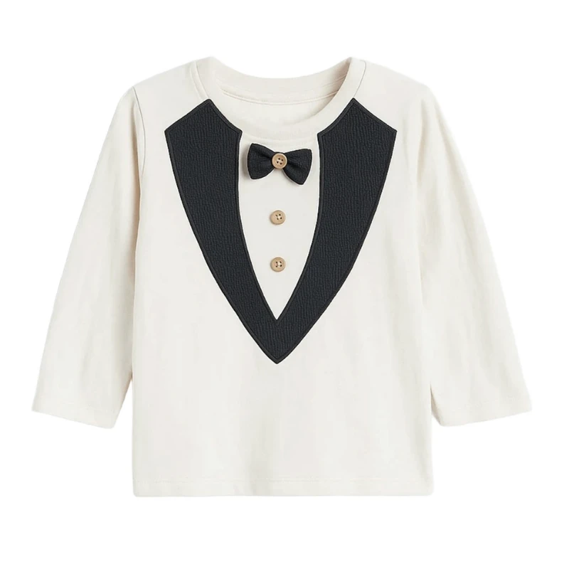 تی‌شرت آستین بلند پسرانه مدل 6860