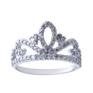  انگشتر نقره زنانه بازرگانی میلادی کد AWR_516