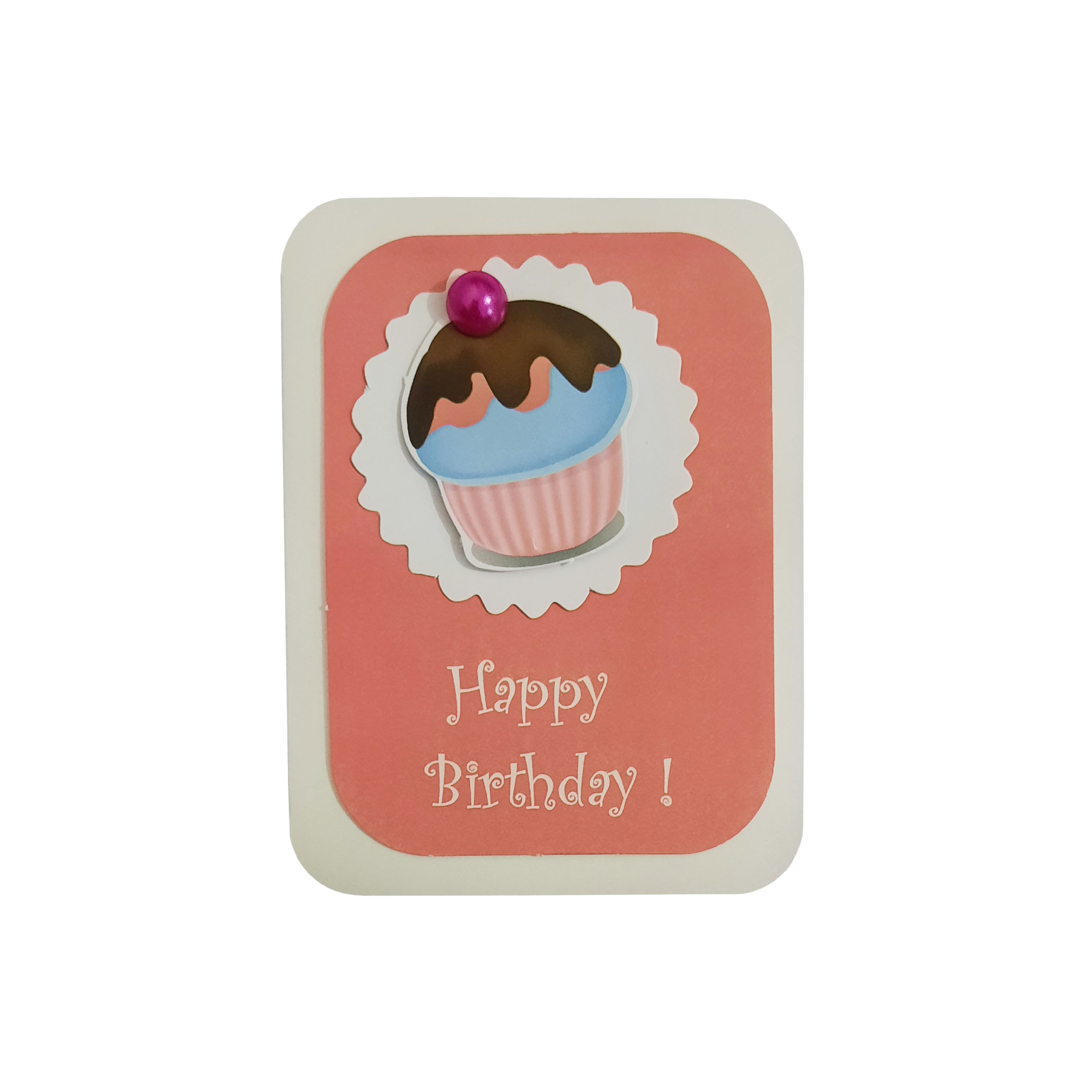 کارت پستال طرح کیک تولد مدل Happy birthday کد 405