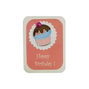 کارت پستال طرح کیک تولد مدل Happy birthday کد 405