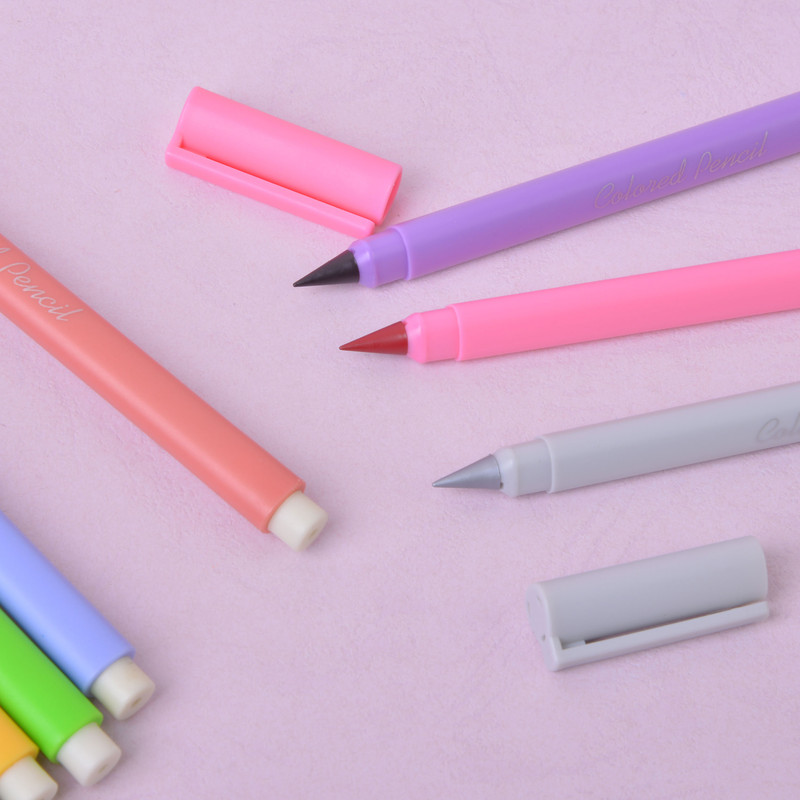 مداد رنگی 12 رنگ مدل بینهایت طرح پاک کن دار