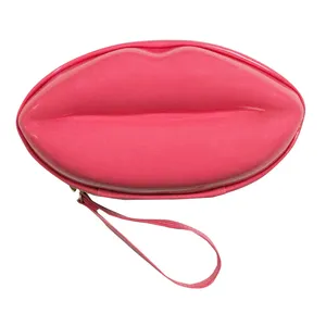 کیف لوازم آرایش زنانه  طرح لب کد JL