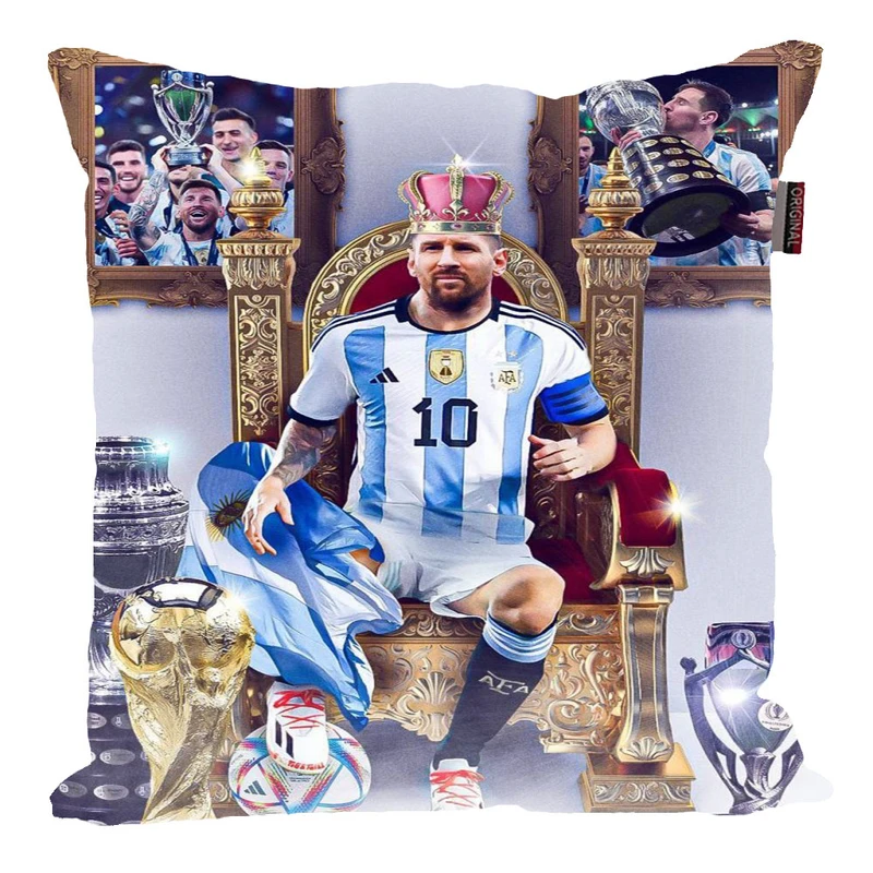 کوسن پاد آفرین مدل فوتبالی طرح مسی کد p444