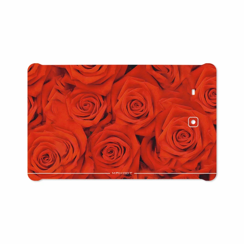 برچسب پوششی ماهوت مدل Red-Flower مناسب برای تبلت سامسونگ Galaxy Tab E 9.6 2015 T560