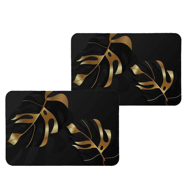 زیربشقابی طرح برگ کد 8979 بسته 2 عددی 