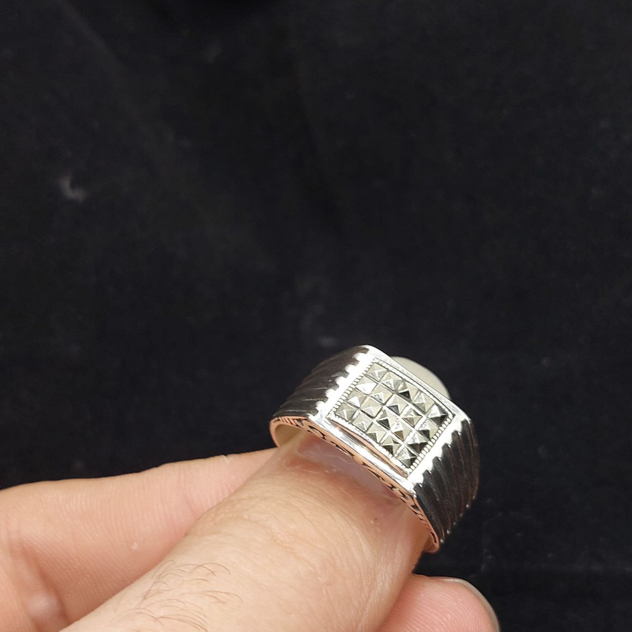 انگشتر نقره مردانه جی تی ای مدل مارگازیت