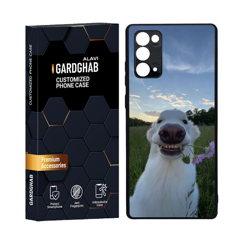 کاور گارد قاب علوی مدل دور ژله ای پشت گلس حیوانات مناسب برای گوشی موبایل سامسونگ  Galaxy Note 20