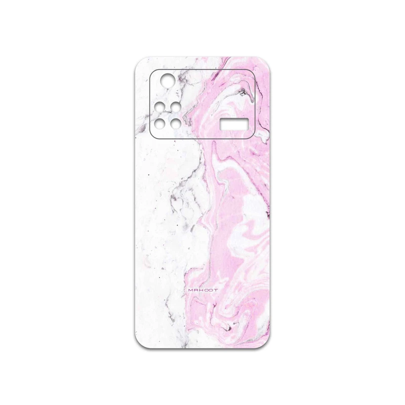 برچسب پوششی ماهوت مدل Blanco-Pink-Marble مناسب برای گوشی موبایل شیائومی Poco M4 Pro 4G