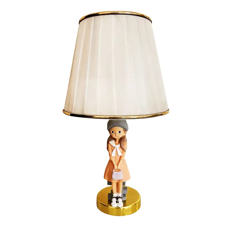 آباژور رومیزی مدل مجسمه دختر دانشجو