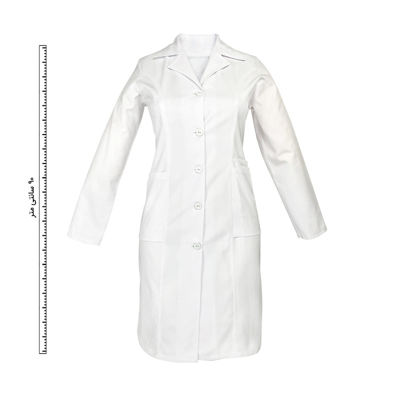 روپوش پزشکی مدل سه جیب پاکتی کد J110