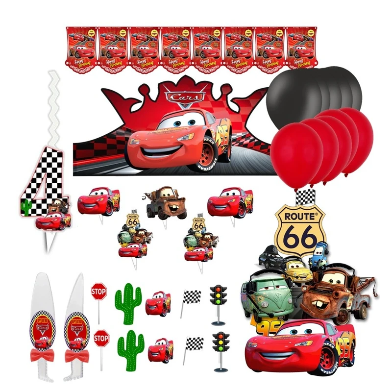 مجموعه 38 عددی تم تولد مدل ماشین مک کوئین کد 04