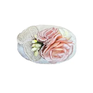 صابون تزیینی مدل عروس طرح دانتل گل برجسته کد 03