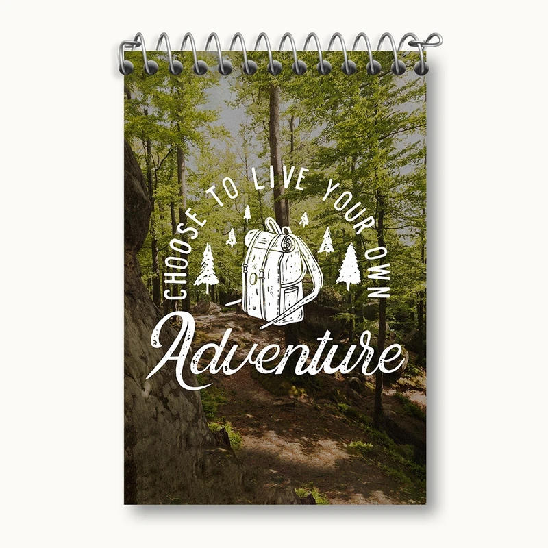 دفتر یادداشت 50 برگ خندالو مدل Choose To Live Your Own Aduentuse کد F1515