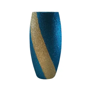 گلدان شیشه ای مدل دو رنگ