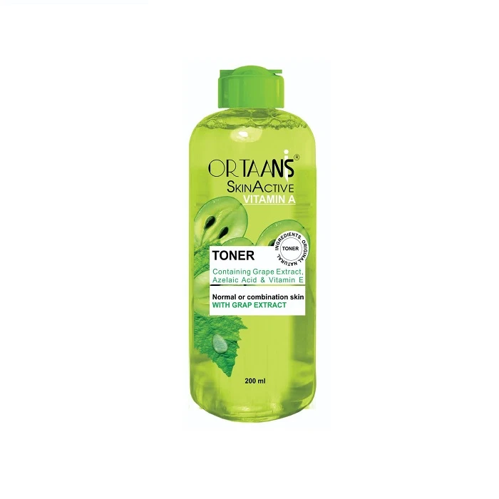 تونر اورتانیس مدل عصاره انگور و ویتامین A حجم 200 میلی لیتر